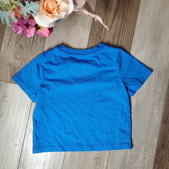 Champion Blue White and Red Graphic Logo Crewneck T-Shirt Baby Boy Size 18m EUC - Picture 7 of 7